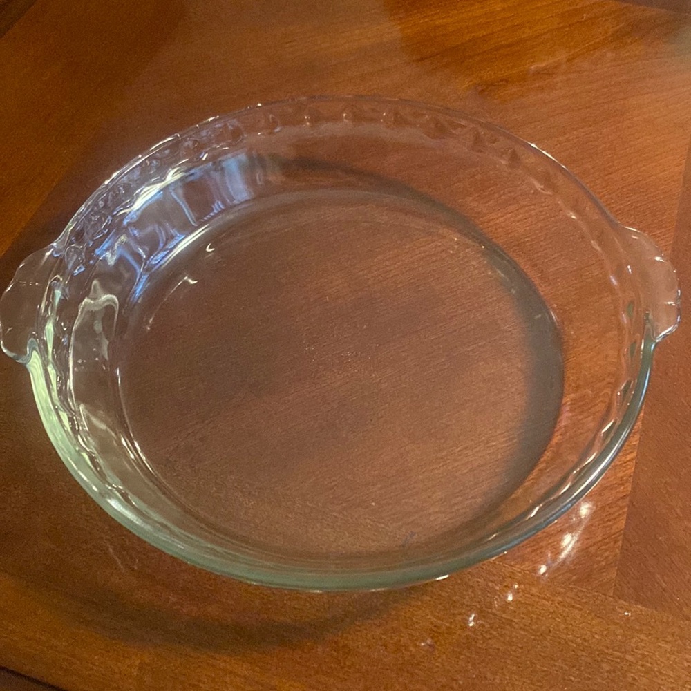 Pyrex Vintage Clear Pie Pan 10”